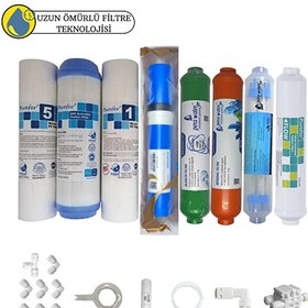 Resim Pemax Water Solutions Purefer Açık Kasa Çift Sediment Sertifikalı 8'li Vontron Helixfil Mebran Mineral-Alkali-Detox 