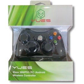 Resim YUES Xbox 360 Gamepad Oyun Kolu Kablosuz Joystick (xbox 360 / Ps3 / Pc Ve Android Uyumlu) 