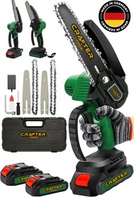 Resim CRAFTERTOOLS Germany Dal Budama Makinesi Çift Pala Çift Batarya Budama Testeresi 