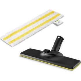Resim Asseds Store Orijinal Set Zemin Başlığı ve Mikrofiber Bez Easyfix Buharlı Temizleyici Sc ile Uyumlu - Zeminler Için, Her Türlü Yüzey Için Uygun, Makinede Yıkanabilir, Beyaz 