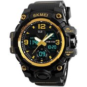 Resim Rogfer Skmeı 1155b Çok Fonksiyonlu Erkekler Doğa Sporları Gece Parlaklığı Su Geçirmez Büyük Kadran Bilek Saati Altın Çok Renkli Çok Renkli 