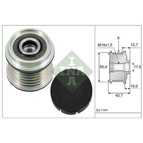Resim RENAULT MEGANE ALTERNATÖR KASNAĞI 535002810 