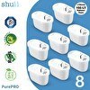 Resim Shuii PurePro I Su Arıtma Sürahi Filtresi (8 Adet Filtre) I Jugg ve Brita Maxtra+ Pro ile Uyumlu 