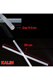 Resim Marka Kalın Mum Silikon Çubuk / Sıcak Silikon Mumu -30Cm 11.2Mm (10Adet) 
