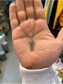 Resim Kuzgunshop Birbirine Sarılan Çift Kolye 