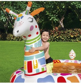 Resim Bestway 53089. Zürafa Temalı. Su Püskürten Havuz Çok Renkli 