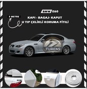 Resim Bmw E60 Oto Araç Kapı Koruma Fitili 5 Metre Parlak Beyaz Renk 