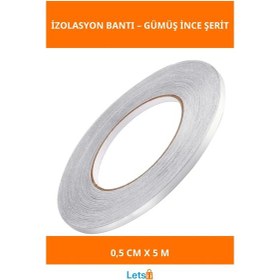 Resim Kendinden Yapışkanlı Çok Amaçlı Fayans Arası İzolasyon Bantı Silver 50m 1 Adet 