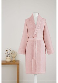 Resim Sadem Organik Pine Şal Yaka Bornoz Açık Pembe 