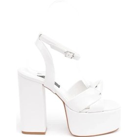 Resim Derinet Bilekten Bantlı Platformlu Kadın Topuklu Ayakkabı 