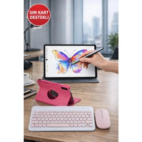 Resim Matepad Se 11" 6gb 128GB Tablet+M Pencil Kalem+PEMBE Klavye ve Mouse Set+PEMBE Kılıf 
