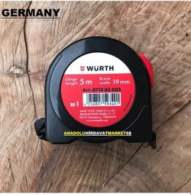 Resim Würth 5 Metre Çelik Şerit Metre Ölçü Metresi 5x19 MM Germany 
