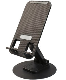 Resim V10 Telefon Tutucu Telefon Tablet Standı Metal 360 Kaydırmaz 