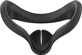 Resim Vakdon VR Yüz Kapağı Silikon Kılıf Yüz Kapağı Oculus/Meta Quest 2 için, Yedek Yüz Pedi, Sweatproof, Yıkanabilir, Oculus Quest 2 Kulaklık için VR Aksesuarları (Siyah) 
