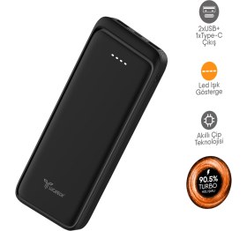 Resim Lucatech Asus Zenbook 13 / Zenbook 14 / Zenbook 15 Uyumlu 15.000 Mah 48W Turbo Powerbank 