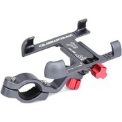 Resim Hombey Alüminyum Motosiklet Telefon Tutucu Bisiklet Elektrikli Araçlar İçin 360 Döner Navigasyon Sistemi Sjj-299 Titanyum Renk Koyu Gri 