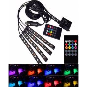 Resim Eraks Car Accesorıes Araç Içi Ayak Altı LED Sese Duyarlı 9'lu - Rgb 