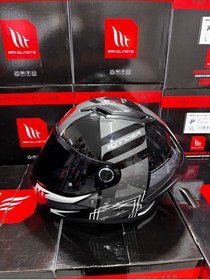Resim MT Helmets Stinger 2 kask (şeffaf vizörlü) 