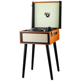 Resim Ktools Retro K216 Bluetoothlu Ayaklı Kahverengi Pikap 