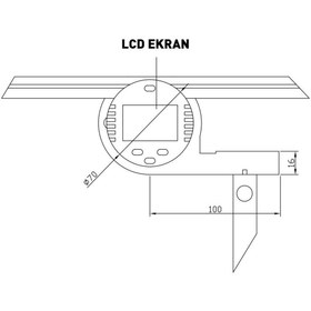 Resim Fett As-490152 Asimeto Dijital Açı Ölçer 