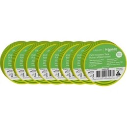 Resim Schneider Electric 2420105 İzole Bant Sarı-Yeşil 19X20Metre 8'li Paket 