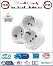 Resim ELBİ Üçlü Topraklı Golyat Fiş Priz - Orjinal Ürün 