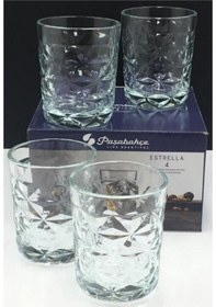Resim Paşabahçe 520514 Estrella Viski Bardak 360 Cc 4 Lü Şeffaf 