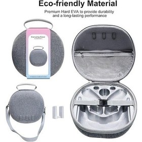 Resim Fastbuy Oculus Quest 3 Vr Gözlüğü Ve Kumanda Korumalı Taşıma Çantası, Gri, Fermuarlı, El Ve Çapraz Askı 