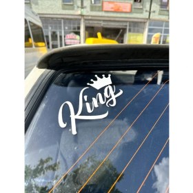 Resim Tky Etiket King Yazısı Beyaz 