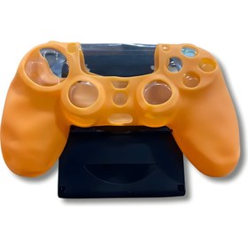 Resim PS4 Joystick Silikon Kılıf Dualshock Koruyucu Kılıf Turuncu 