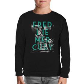 Resim Freddie Mercury Siyah Çocuk Sweatshirt 