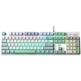 Resim Aula S500 Blue Switch Rgb Makrolu Kablolu Gaming Mekanik Oyuncu Klavyesi 
