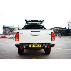 Resim Toyota Hilux Dakar Çelik Arka Tampon Ledli (Sensörsüz) 2006-2014 Arası 