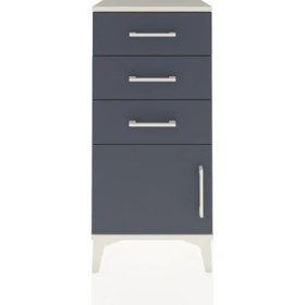 Resim Dienni Arges Komodin 3 Çekmeceli Tek Kapaklı 44X30X96 Aytaşı-Antrasit 