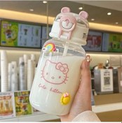 Resim Geeroyoo 0.5 Litre Pembe Karakter Desenli Termos, 12 Saat Sıcak/soğuk Tutar, Hafif Ve Taşınabilir EP78 