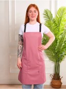 Resim Kovalevskı Manikür Ve Kuaför Ustaları İçin Mutfak Önlüğü 200293091 Tozlu Pembe 