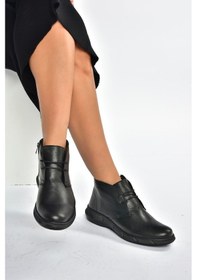 Resim Fox Shoes V398553603 Siyah Hakiki Deri Kadın Bot Siyah-hakiki Deri 