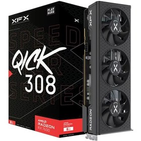 Resim Xfx Speedster Qıck Radeon Rx 7600 Rx-76pqıckby 8gb Gddr6 128 Bit Ekran Kartı 