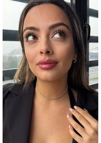 Resim Caş Dekorasyon Altın Renk 2 Sıra Taş Detaylı Choker Kolye Altın 