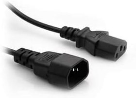 Resim 1.8 Metre Dişi Erkek Power Kablosu C13 C14 Güç Kablosu Monitör Ups Enerji Kablosu 0.75mm 