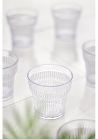 Resim Akrilik Şeffaf Tekli Kısa Bardak & Su Meşrubat Kahve Yanı Bardağı 300 Ml Cam Değildir Şeffaf 