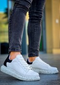 Resim Zerenyus ZRN-X500 Bağcıklı Casual Günlük Erkek Sneaker Beyaz Siyah 