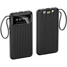 Resim NEUTRON 10.000 Mah Kablolu Dijital Göstergeli El Feneri Özellikli Powerbank - Siyah - Ntl-pb-13n4 