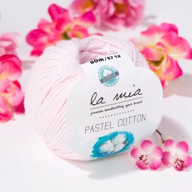 Resim La Mia Pastel Cotton Pembe El Örgü İpi - L057 - 33616 