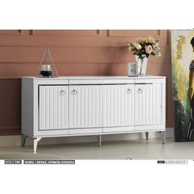 Resim Duru Gümüş Detaylı Beyaz Konsol Beyaz - Gümüş 