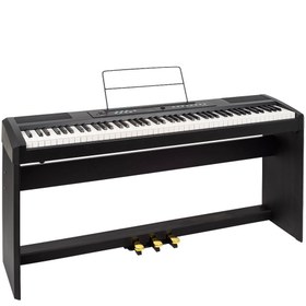 Resim Kozmos KPP-125BK Mat Siyah Dijital Duvar Piyanosu 