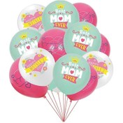 Resim 12 Adet/grup Mutlu Anneler Günü Lateks Balon Anneler Günü Süslemeleri Seni En İyi Seviyorum Anne Baskılı Toplar Anne Hediyeleri Doğum Günü Partisi Sup12 Adet 12 İnç3 Çok Renkli 