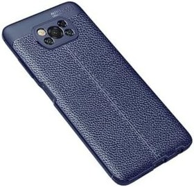 Resim Xiaomi Poco X3 Kılıf Deri Görünümlü Slim Silikon ile uyumlu 
