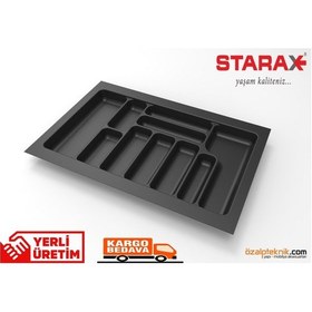 Resim Starax Çekmece İçi Kaşıklık Antrasit En 49 CM Derinlik 49 CM 