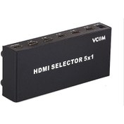 Resim Vcom Dd435 5Pc 1Mn Monitör Hdmı Switch Metal 